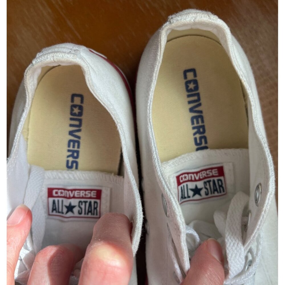 Converse All Star White Sneakers Chuck Casual Shoes Grunge Womens Unisex 5/7 - Picture 9 of 11